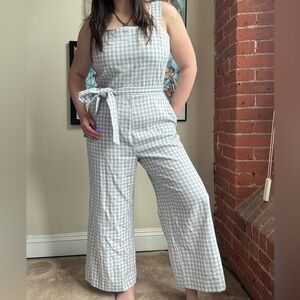 Ann Taylor Gingham Jumpsuit
